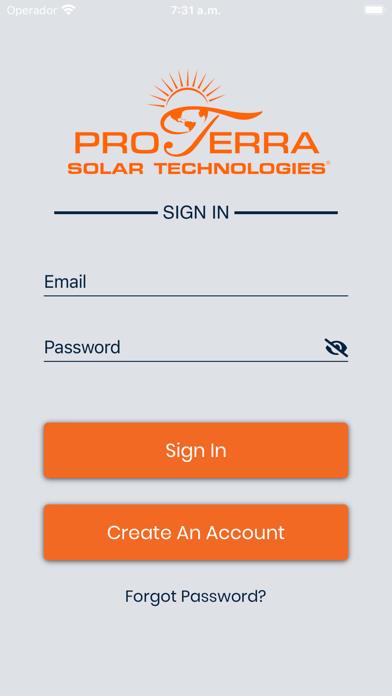 Pro Terra Solar Technologies Screenshot