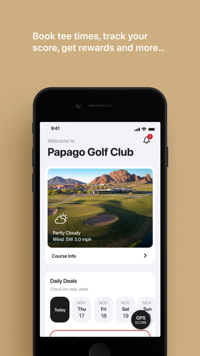 Papago Golf Course Tee Times Screenshot