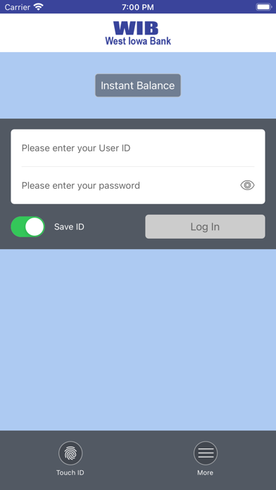 West Iowa Bank Screenshot