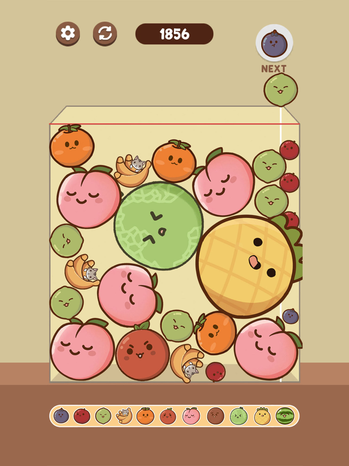 Watermelon Game Kawaii Fruit