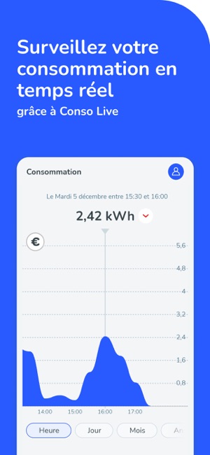 L'électricité facilement dans l'App Store