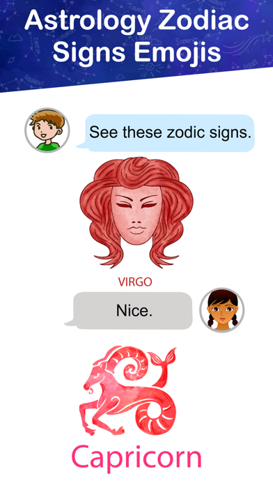 Astrology Zodiac Signs Emojis Screenshot