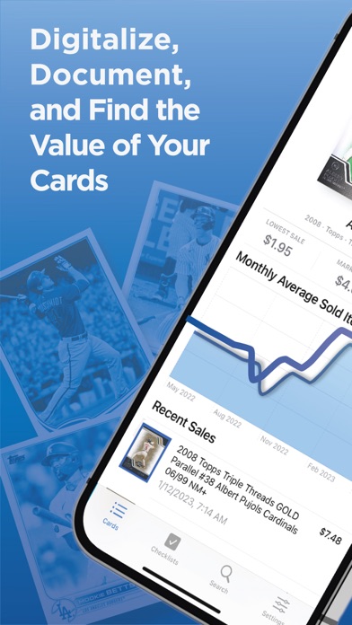 Baseball Card Scanner & Value Screenshot