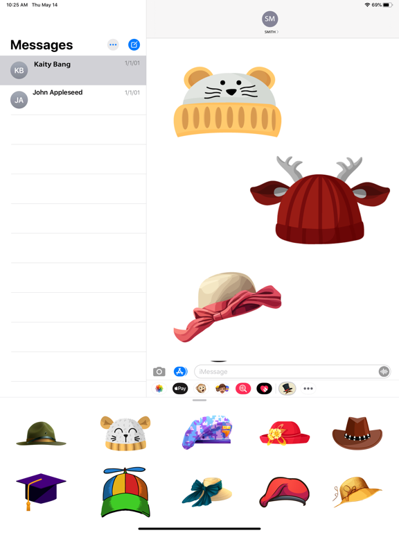 Screenshot #5 pour Hat Sticker Emojis