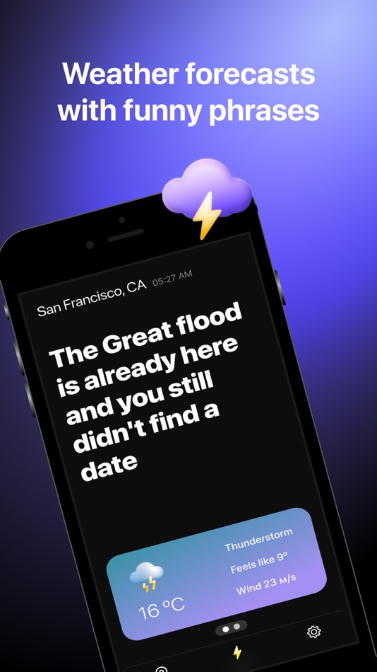 #1. Dirty Weather – Daily Forecast (iOS) By: MAD STUDIO COMPANY LIMITED