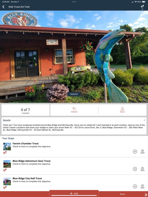 Visit Blue Ridge GA! iPad screenshot 8 - Travel app