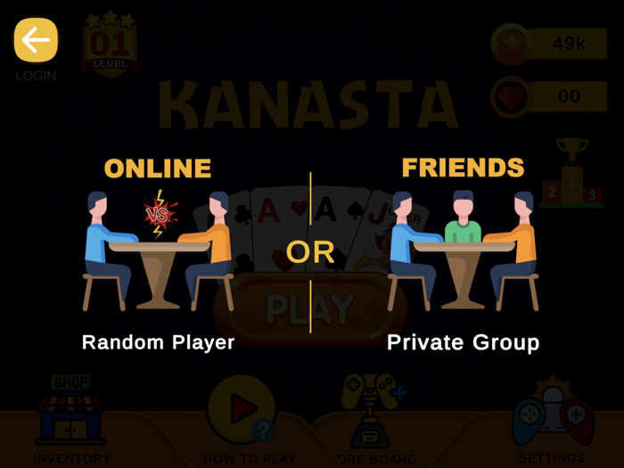 KANASTA  Online Card Game