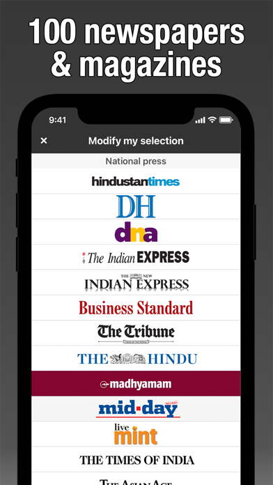 Screenshot #2 pour India Press - News & Magazines
