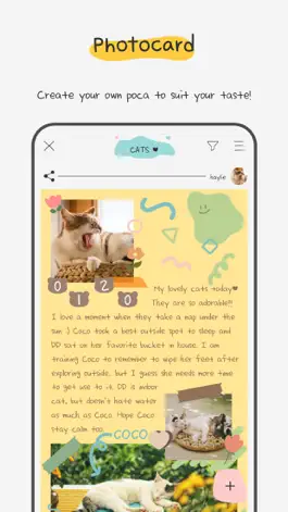 Game screenshot POCA - Photo Card Diary mod apk