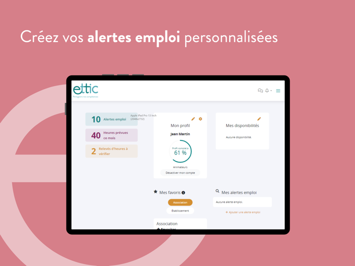 Ettic  Plateforme d’emploi
