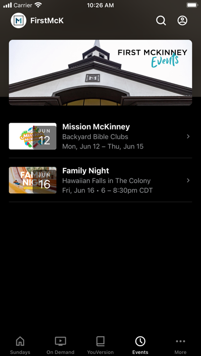 First McKinney Baptist Church Screenshot