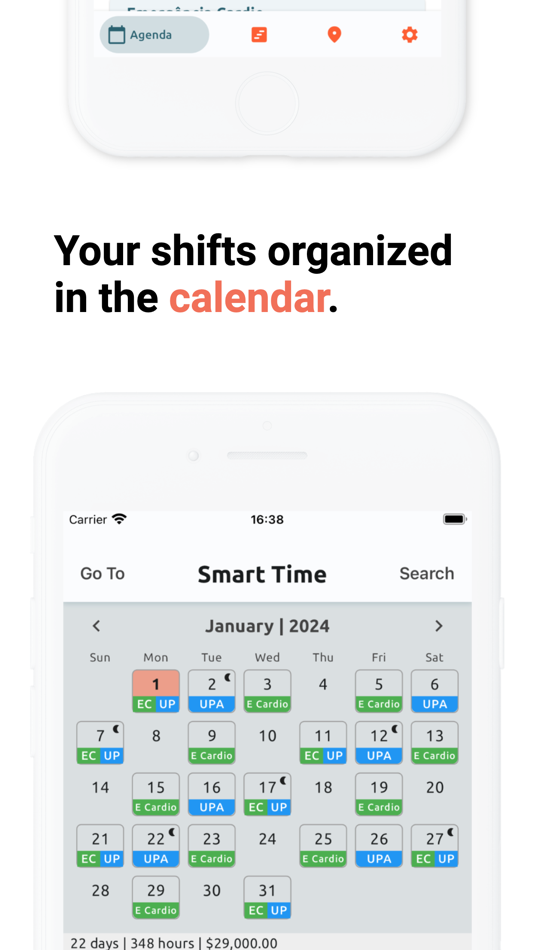 #3. Smart Time The Easy Shift (iOS) 由: Vertical Mobi