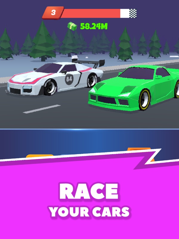 Night Race - Idle Car Merger screenshot 6