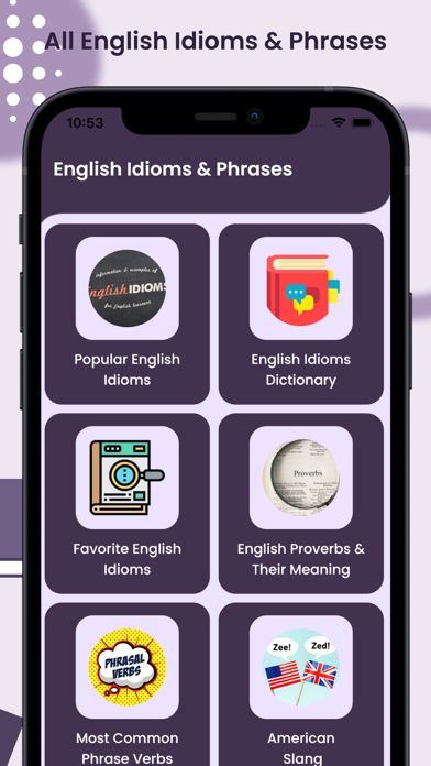 Idioms and Phrases - English Screenshot