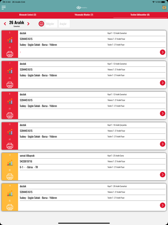 Dehapos Hali Yikama Programi