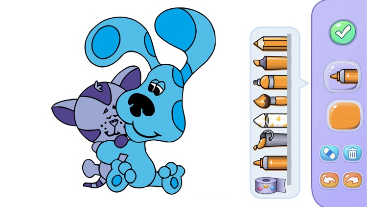 Blue Clues Coloring Glitter