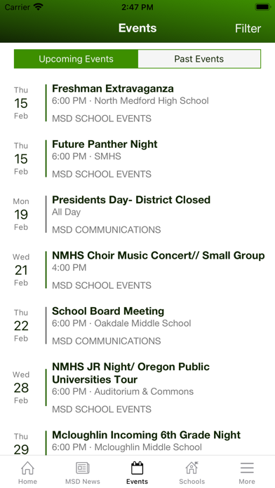 Medford School District 549C Screenshot