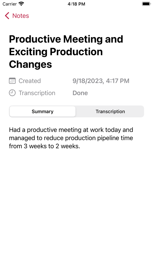 #2. AI Memos: Audio Notes (iOS) 由: Finn Pauls