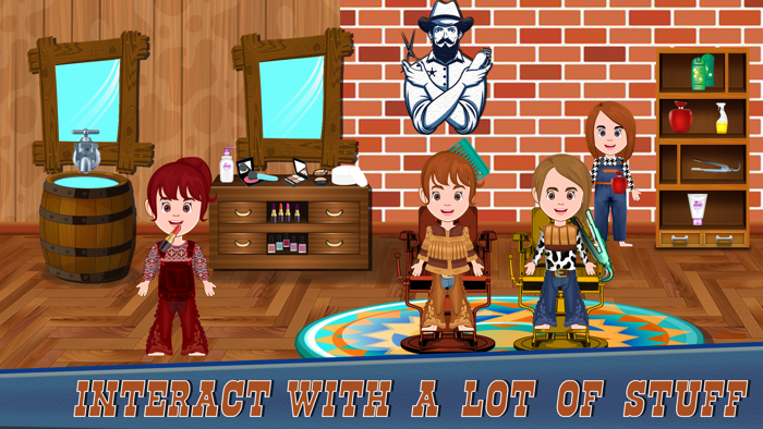 Pretend Play Cowboy Town Life