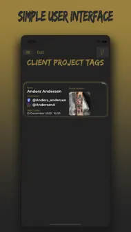 Client Project Tags iphone bilder 0