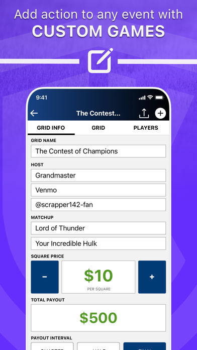 Grid Kings - Football Squares Screenshot