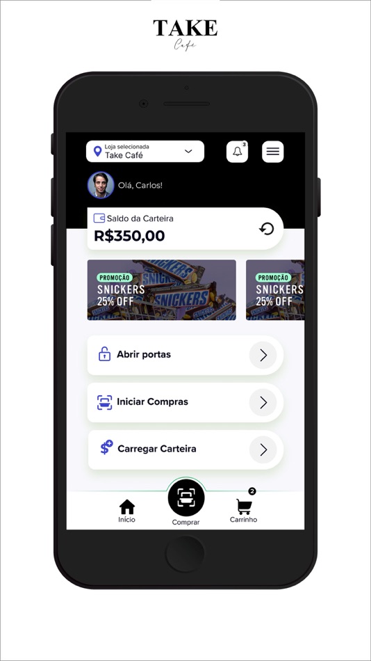 #3. Take Café (iOS) 由: Daria Cozinha Ltda