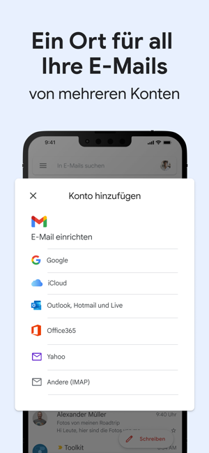 ‎Gmail – E-Mail von Google Screenshot