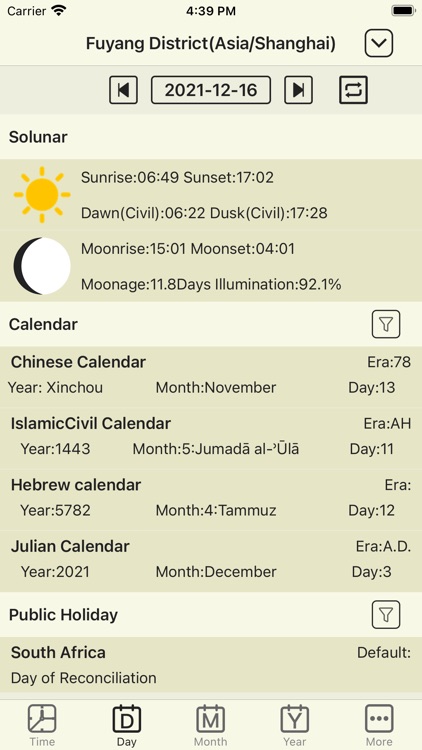 Clock and Almanac screenshot-1