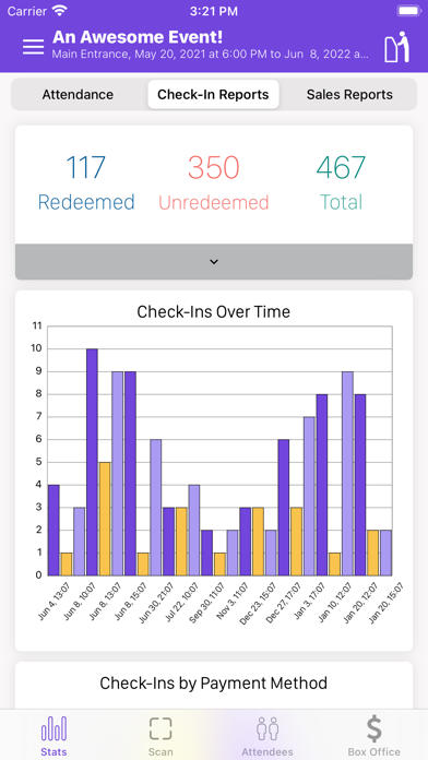 Eventnoire Organizer Screenshot
