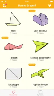 bureau origami iPhone Captures Décran 2