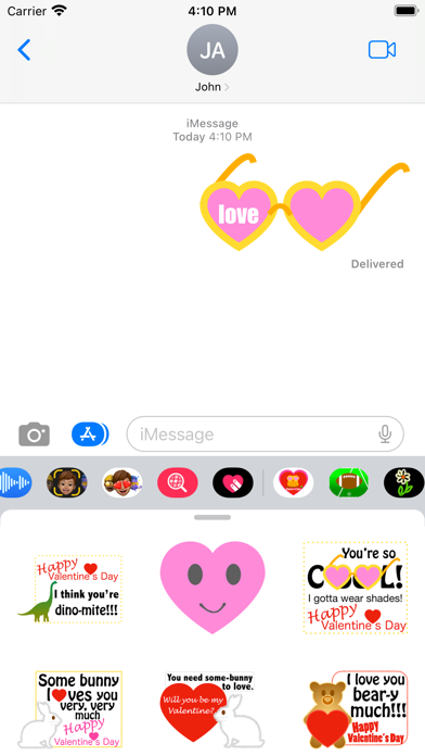 cute Valentine greetings Screenshot