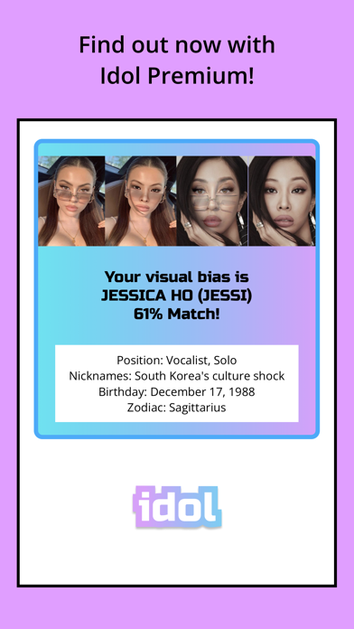 Idol - Kpop Visual Bias Finder Screenshot