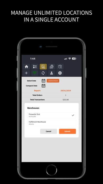 Pyromart Point-of-Sale Screenshot