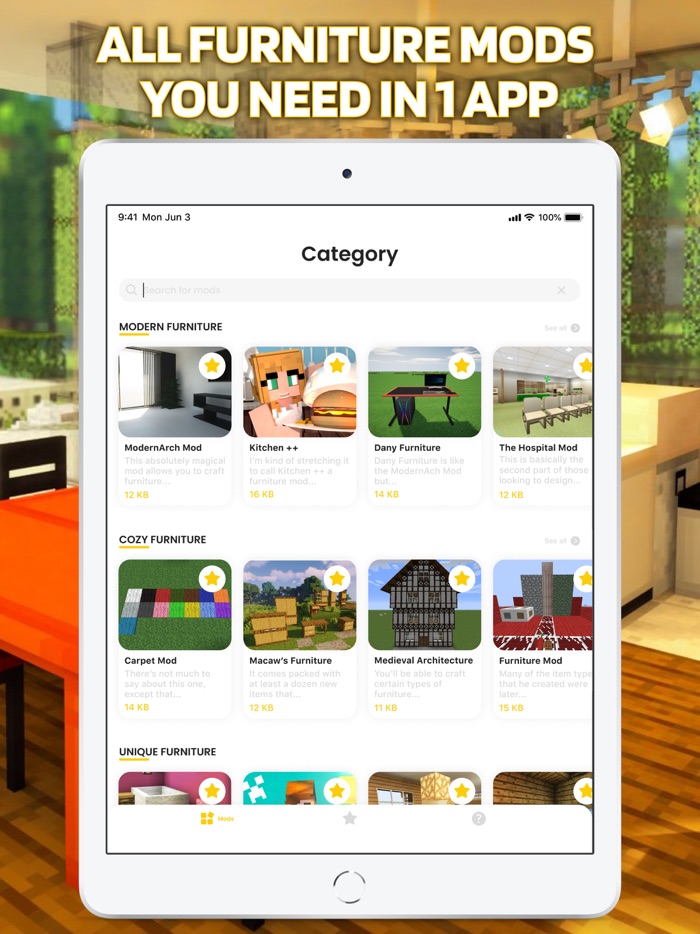 Furniture Mod for Minecraft