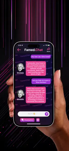 Game screenshot Famed.Chat: AI Icon Chat apk