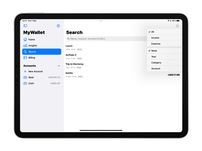 MyWallet Finance Tracker