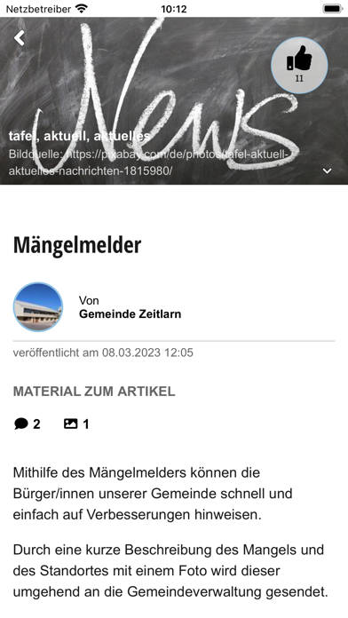 Gemeinde Zeitlarn Screenshot