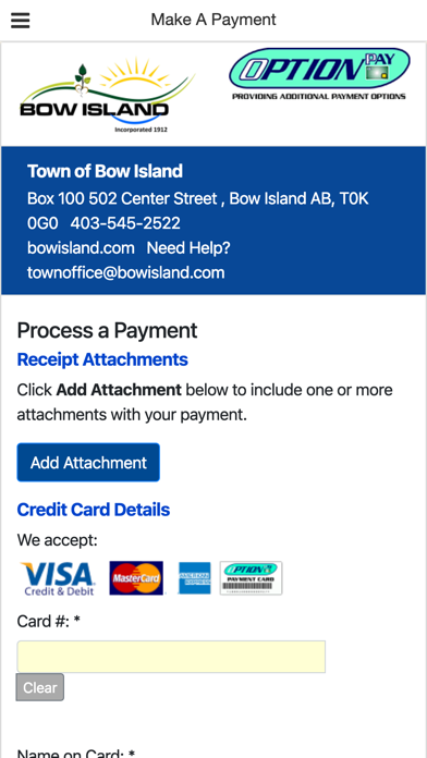 Town of Bow Island App Screenshot