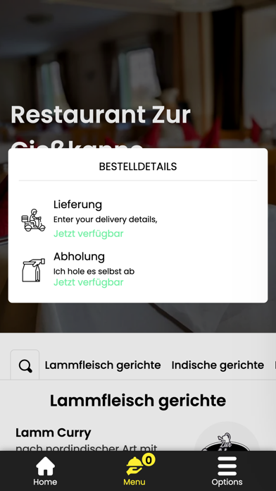 Restaurant Zur Gießkanne Screenshot
