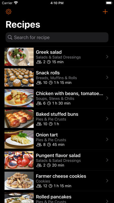 Cookbook - Recipes manager Screenshot