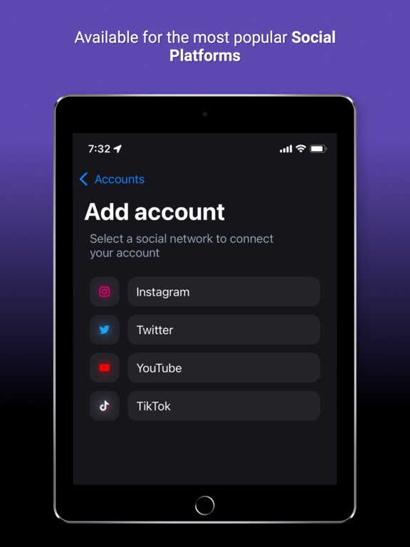Widgelytics: Social Widgets iPad screenshot 2 - Social Networking app