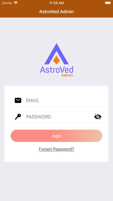 AstroVed Admin Screenshot