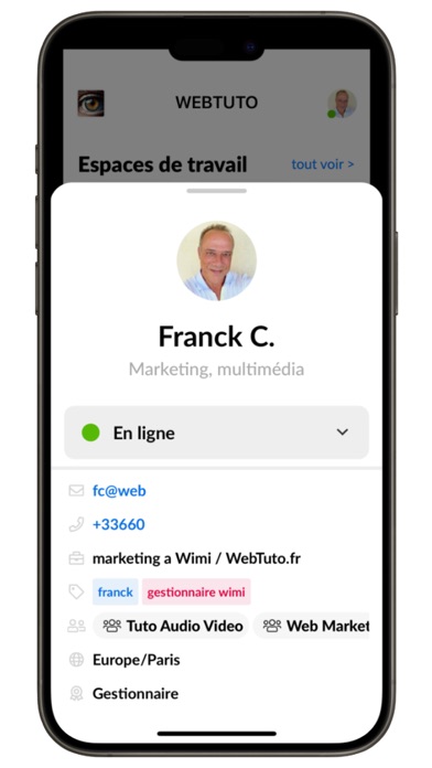 Wimi Workspace Screenshot