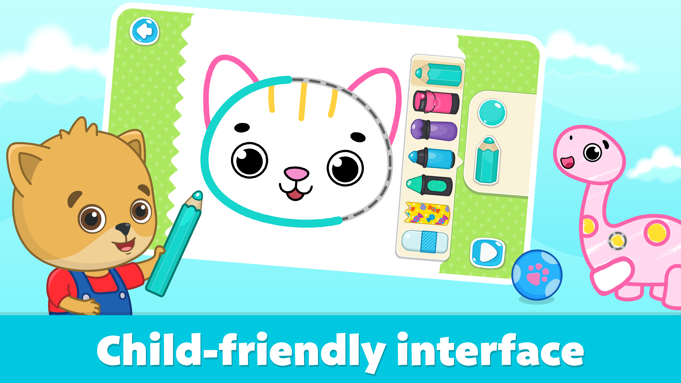 Kids drawing: toddler games 2+