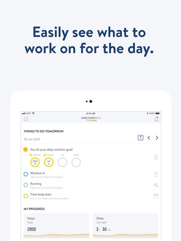Sanctuary Gym Fitness iPad screenshot 4 - Health & Fitness app
