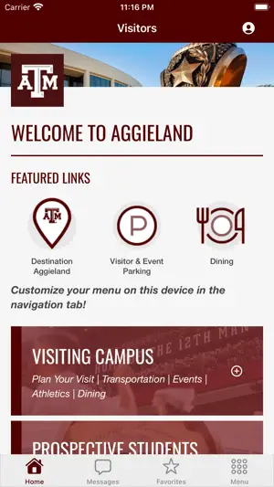 Texas A&M University screenshot 2