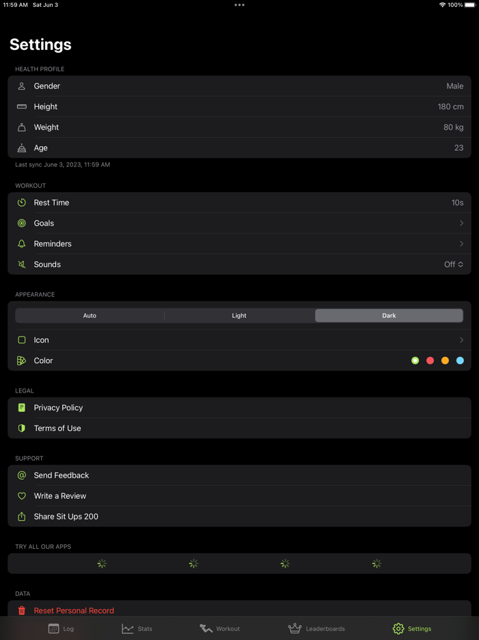 Sit Ups 200 - Fitness Trainer