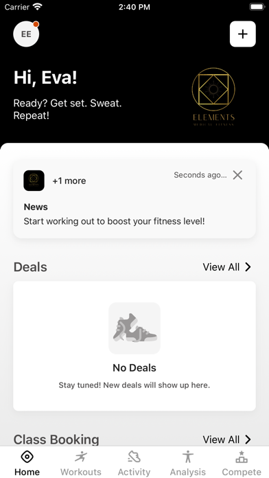 Elements Fitness Ansbach Screenshot