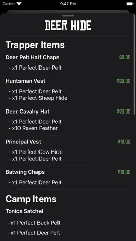 Game screenshot Wildlife Handbook for RDR2 apk