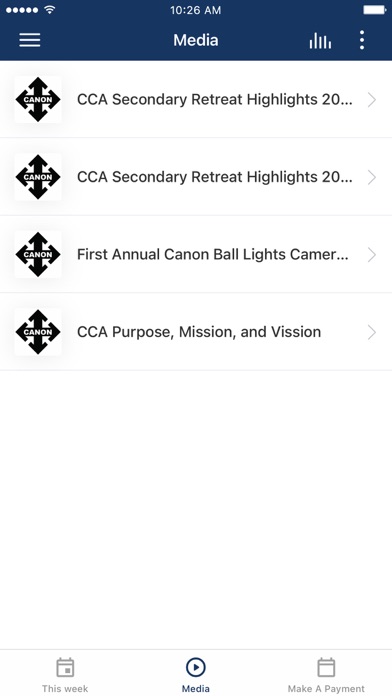 Canon Christian Academy Screenshot